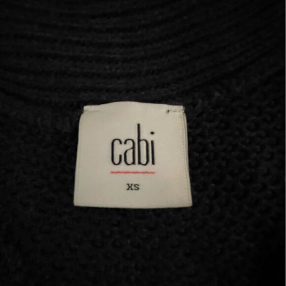 Cabi ~ Long Navy Open Front Cardigan ~ size XS - Picture 5 of 10